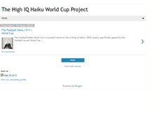 Tablet Screenshot of haikuworldcup.blogspot.com