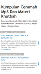 Mobile Screenshot of kumpulanceramahmp3.blogspot.com
