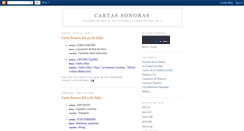 Desktop Screenshot of cartassonoras.blogspot.com