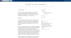 Desktop Screenshot of islaminthegambia.blogspot.com