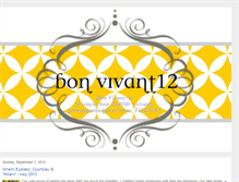 Tablet Screenshot of bonvivant12.blogspot.com