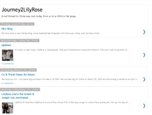 Tablet Screenshot of journey2lilyrose.blogspot.com
