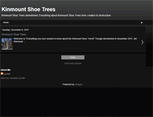 Tablet Screenshot of kinmountshoetrees.blogspot.com