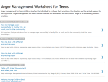 Tablet Screenshot of angermanagementworksheet4teens.blogspot.com