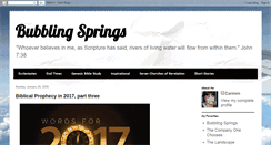 Desktop Screenshot of bubblingsprings.blogspot.com