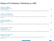 Tablet Screenshot of historiacivilizacionesingles.blogspot.com