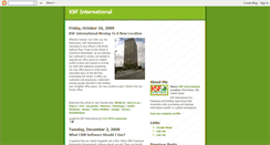 Desktop Screenshot of ksfinternational.blogspot.com