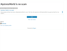 Tablet Screenshot of mystressworldisnoscam.blogspot.com