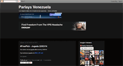 Desktop Screenshot of parlaysvenezuela.blogspot.com