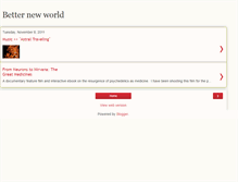 Tablet Screenshot of betternewworld.blogspot.com