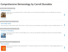 Tablet Screenshot of comprehensivedemonology.blogspot.com