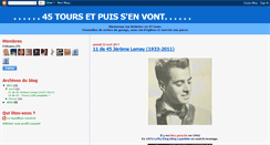 Desktop Screenshot of 45toursetpuissenvont.blogspot.com