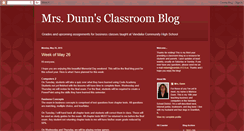 Desktop Screenshot of mrsdunnsclassroomblog.blogspot.com