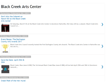 Tablet Screenshot of blackcreekartscenter.blogspot.com