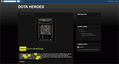 Desktop Screenshot of dotaheroes2011.blogspot.com