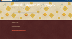 Desktop Screenshot of anneshamontezphotography.blogspot.com