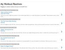 Tablet Screenshot of myworkoutroutines.blogspot.com