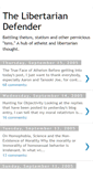 Mobile Screenshot of libertariandefender.blogspot.com