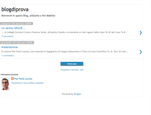 Tablet Screenshot of blogdiprovapersonale.blogspot.com