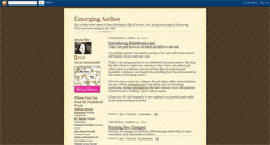 Desktop Screenshot of emergingauthor.blogspot.com