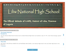 Tablet Screenshot of liliwnhs.blogspot.com