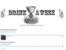 Tablet Screenshot of drinkaweek.blogspot.com