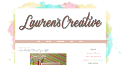 Desktop Screenshot of laurenscreative.blogspot.com