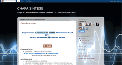 Desktop Screenshot of chapasintese.blogspot.com