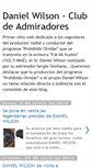 Mobile Screenshot of danielwilsonfansclub.blogspot.com