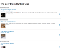 Tablet Screenshot of deerdownhuntingclub.blogspot.com