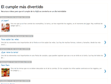 Tablet Screenshot of elcumplemasdivertido.blogspot.com
