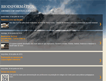 Tablet Screenshot of juntandoainformaticaeabiologia.blogspot.com