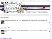 Tablet Screenshot of polishedindulgence.blogspot.com