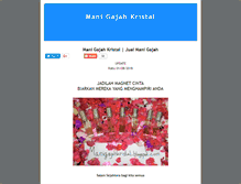 Tablet Screenshot of manigajahkristal.blogspot.com