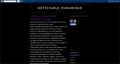 Desktop Screenshot of detestablehumanidad.blogspot.com