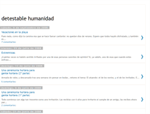 Tablet Screenshot of detestablehumanidad.blogspot.com