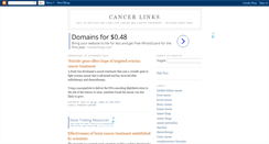 Desktop Screenshot of cancerlinks.blogspot.com