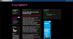 Desktop Screenshot of loveyourparrot.blogspot.com