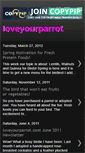 Mobile Screenshot of loveyourparrot.blogspot.com