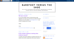 Desktop Screenshot of barefootrunningshoe.blogspot.com