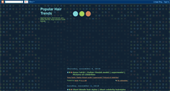 Desktop Screenshot of popular-hair-trends.blogspot.com
