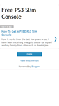Mobile Screenshot of free-ps3-slim.blogspot.com