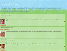 Tablet Screenshot of prayingfornina.blogspot.com