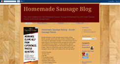 Desktop Screenshot of homemadesausageblog.blogspot.com