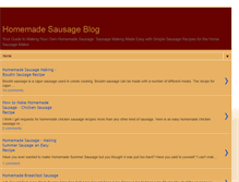Tablet Screenshot of homemadesausageblog.blogspot.com