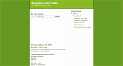 Desktop Screenshot of bangalorejobscompanies.blogspot.com