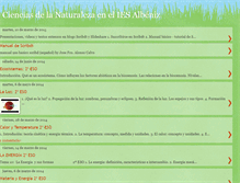 Tablet Screenshot of cienciasalbeniz.blogspot.com