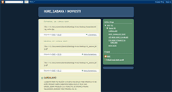 Desktop Screenshot of igrezabavainovosti.blogspot.com