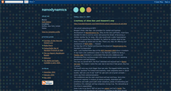 Desktop Screenshot of nanodynamics-inc.blogspot.com