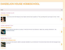 Tablet Screenshot of dandelionhousehomeschool.blogspot.com